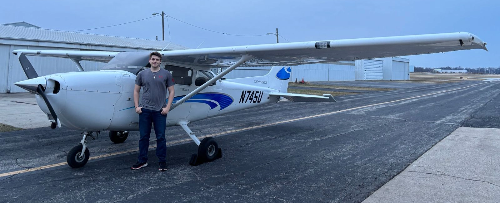 Valparaiso, Indiana flight training, Bailey Fairchild private pilot student who passed checkride on 17 Feb 2026 at Eagle Aircraft Flight Academy in Valparaiso, IN