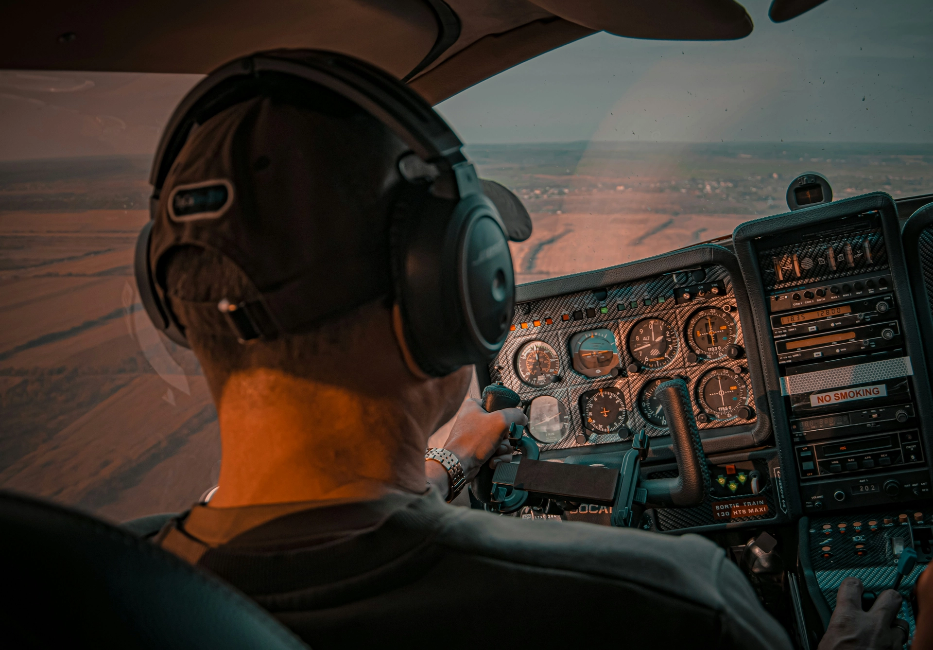 Military aircraft in flight