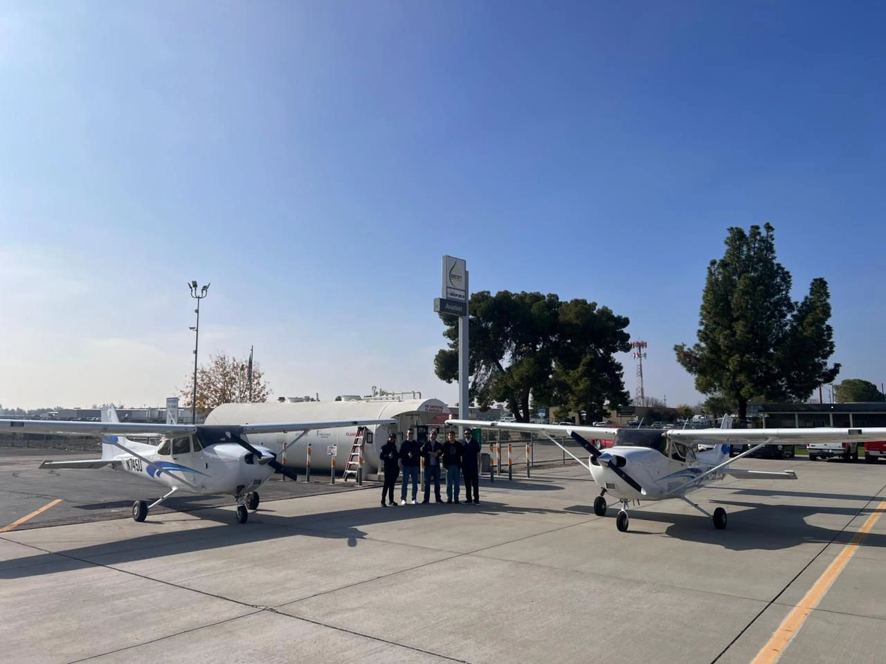 Fleet two Cessnas team, Eagle Aircraft Indiana USA Valparaiso IN flight school pilot training